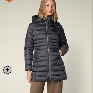 Save the Duck NWT Navy/Charcoal Puffer Jacket - Sz XS